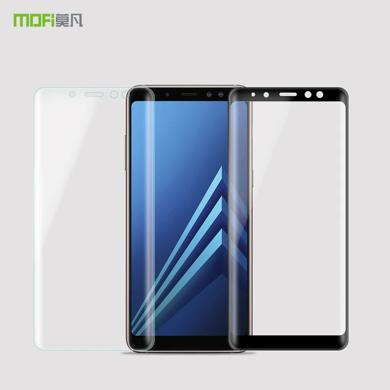 

For Samsung Galaxy A8 2018 Tempered Glass MOFI 3D Curved For Galaxy A8 2018 A530 Screen Protector Full Protective Film LCD Guard