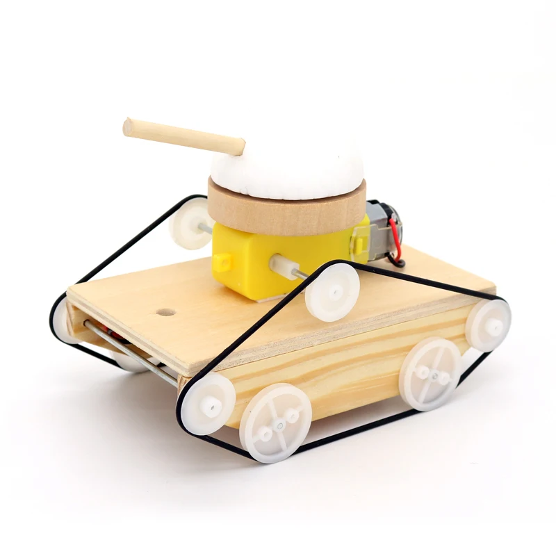 

DIY Handmade Assemble Tank Cars Model Kits Science Invention Experiment Material Puzzle Educational Kids Toys for Children Gifts