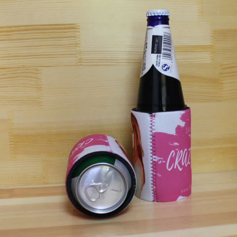 300pcs 하단 네오프렌 스텁 쿨러 맥주 수 쿨러 가방 스텁 홀더 프로 모션 선물로 귀하의 로고를 인쇄