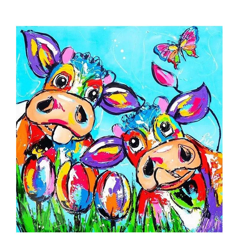 

5D Diamond Painting Cartoon Animals Diamond Embroidery Round Cartoon 100% Full Square Diy Cross Stitch Diamonds Home Decor