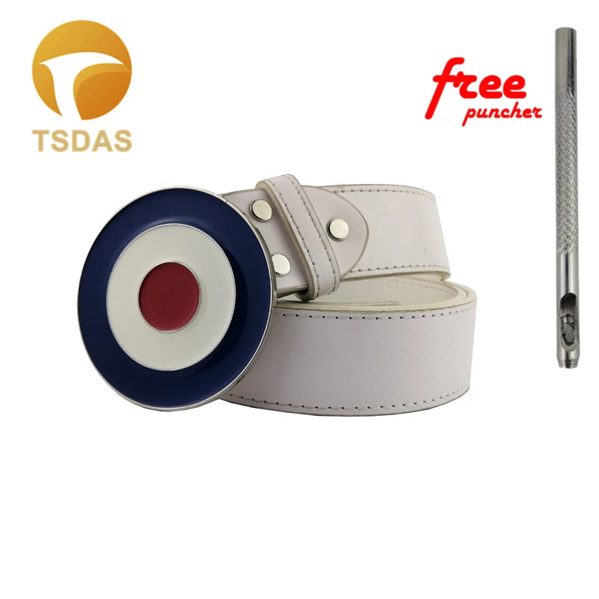 Target Belt Buckle With Silver Finish Fashion Men's Round Belt Buckle