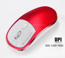 Silent 2.4Ghz Wireless Rechargeable Mouse Computer Mice Optical 1600DPI With Matte Aluminium Set For Notebook Desktop