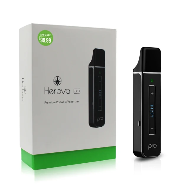 Herbva pro сухой травы испаритель комплект OLED Temp контроль экран Vape ручка травяные электронные сигареты наборы