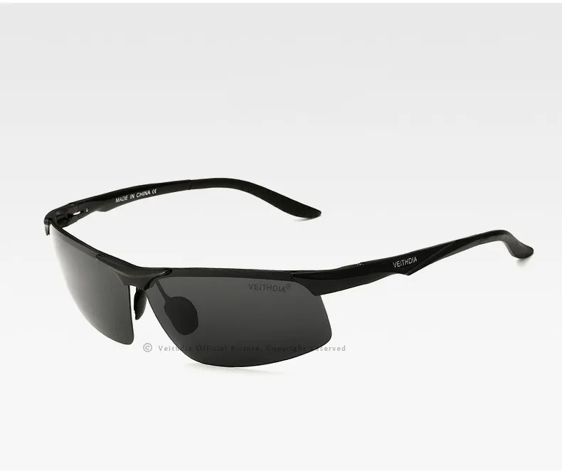 Мужские поляризованные солнцезащитные очки VEITHDIA из алюминиево-магниевого сплава, мужские зеркальные очки ночного видения, солнцезащитные очки, очки для мужчин 6502