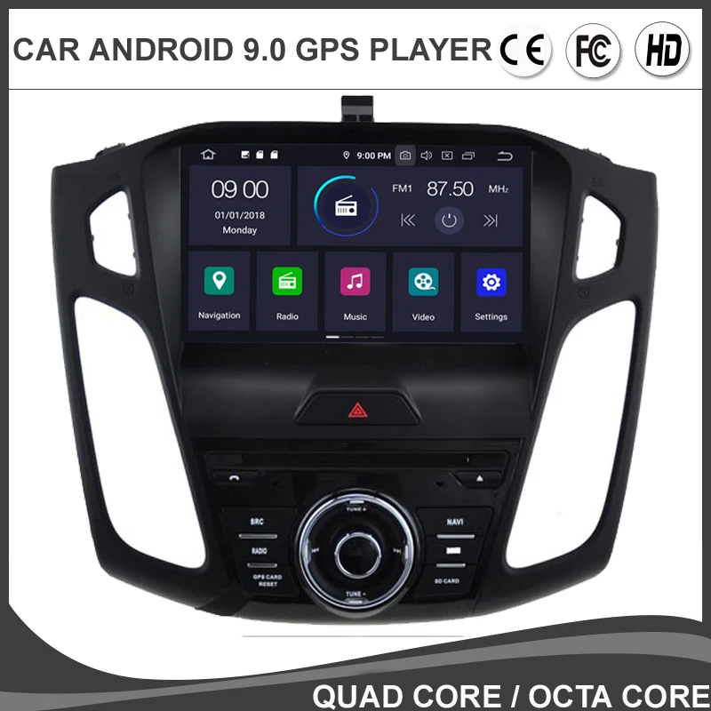 9'' IPS Android 9.0 Octa Core Car DVD GPS Player For FORD FOCUS 2015- Auto Radio Multimedia Stereo Navigation BT WIFI/4G CANBUS 9'' IPS Android 9.0 Octa Core Car DVD GPS Player For FORD FOCUS 2015- Auto Radio Multimedia Stereo Navigation BT WIFI/4G CANBUS