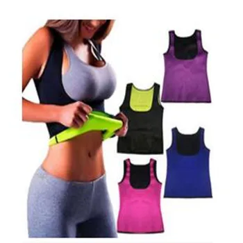 

2017 Women Hot Neoprene Body Shapers Slimming Waist Slim Sportswear Vest Underbust Plus Size S M L XL XXL Black Rose Blue Purple