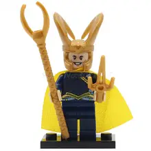 POGO Loki Thor Jane Foster DIY Block Super Heroes Building Set Bricks Toy Lepin Educational Toys
