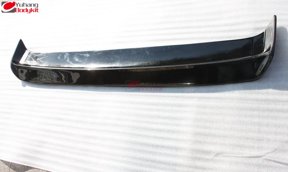 R32 GTR GTS Dmax Style Carbon Fiber Rear Boot Trunk Lip Spoiler Wing Ducktail 02