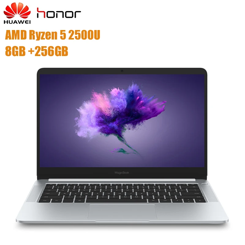 Новый HUAWEI Honor MagicBook ноутбук 14 'ཌ:9 Full HD Windows 10 Домашняя AMD Ryzen 5 2500U 4 ядра 8 Гб DDR4 256