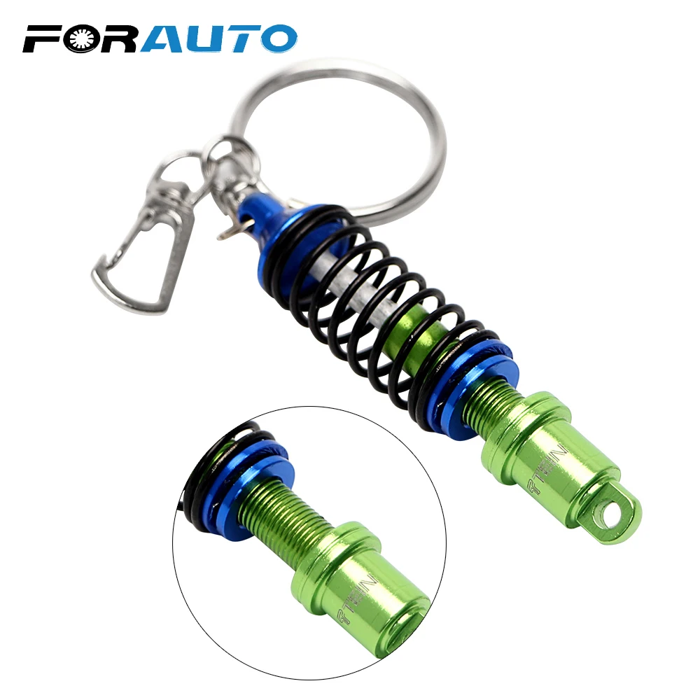 

FORAUTO Car Keyrings Shock Absorber Turbine Damper Metal Key Chain Auto Tuning Parts Car Ornaments Car Accessories