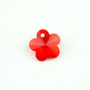 

Machine Cutting 500pcs Red Color 14mm Plum Flower/Blossom Beads in One Hole Can Make Diy Gift to Convey Mind