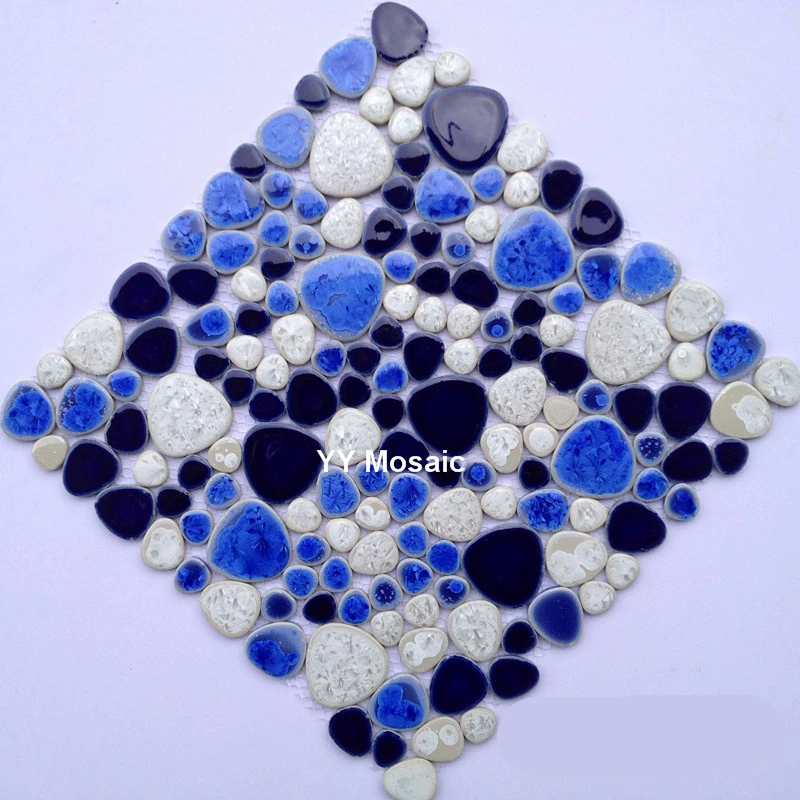Средиземноморское море синий Fambe керамическая мозаичная плитка для кухни душ ванная комната Наклейка на стену бассейн плитка садового пола DIY