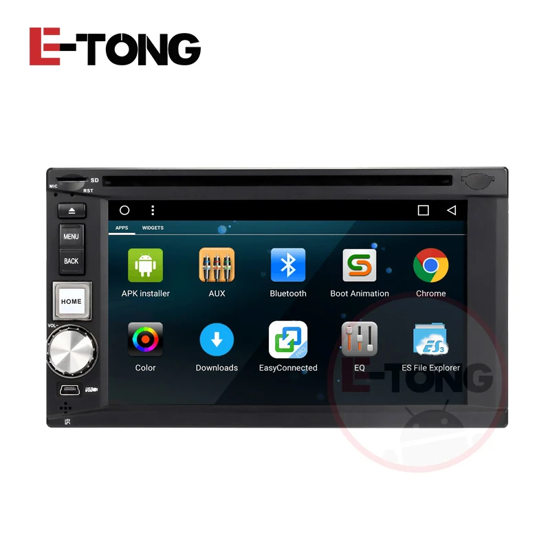 7"Universal 1024*600 2Din Android 6.0 Full Touch CarPc Tablet Double Audio Gps Navi Car Stereo
