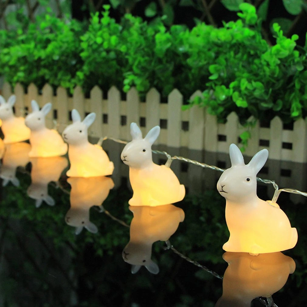 10 LEDs Rabbit String Lights Christmas Festival Wedding Decoration