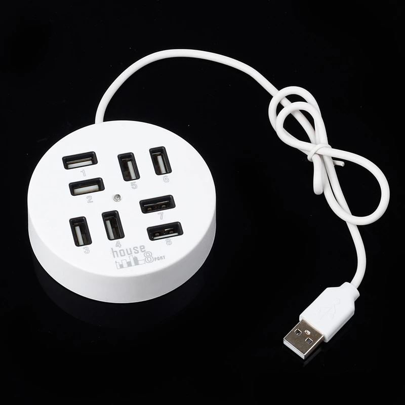 Usb хаб KuWFi 8 портов высокоскоростной 2 0 адаптер для компьютерных