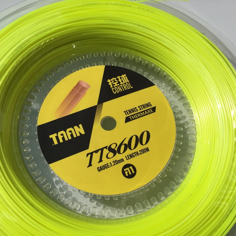 Tennis Accessories 1 Reel TAAN TT8600 Control Tennis strings polyester 6-angle hard-line 1.20mm 200M big banger