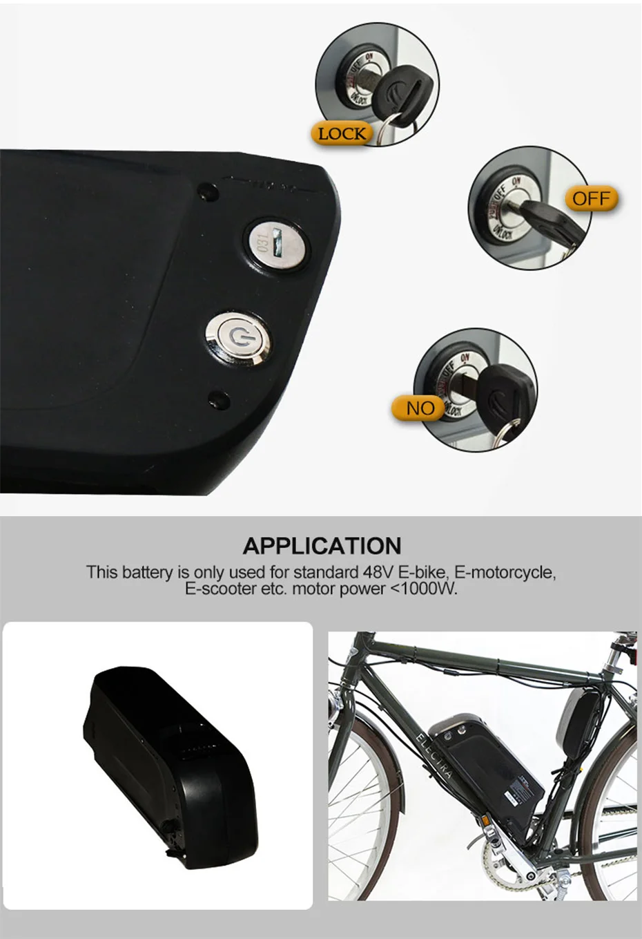 Top 48V Electric Bike Battery High Capacity Samsung Battery with Charger Ebike Electric Conversion Kit Part Acessories Free Shipping 6