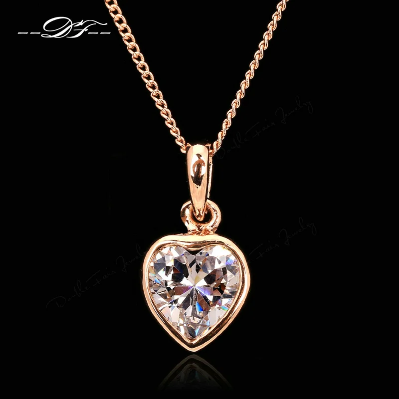 Unique Love Hearts Crystal Necklaces & Pendants Fashion Crystal OL
