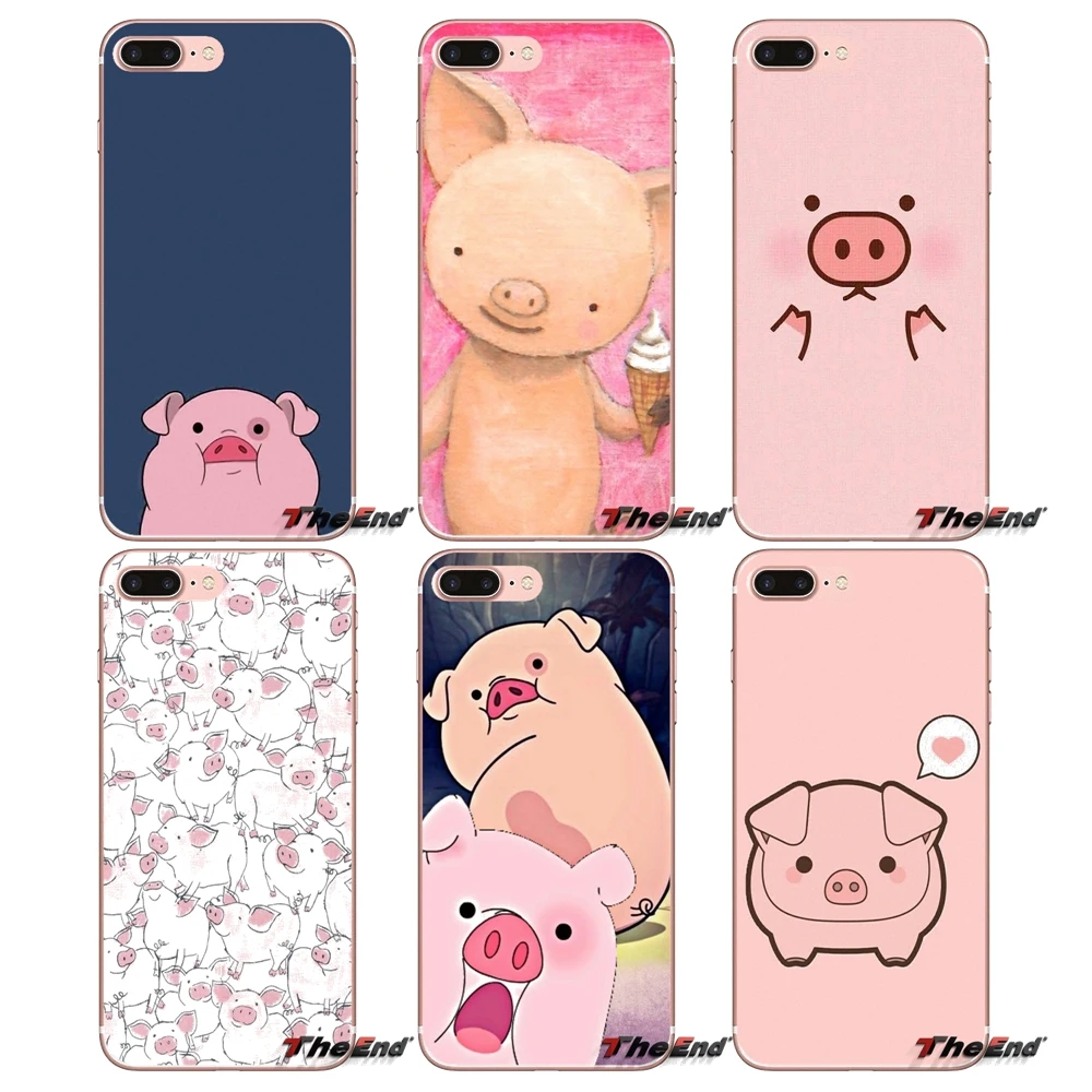 

funny cute lovely pig Soft Cell Phone Cover For Apple iPhone X 4 4S 5 5S SE 5C 6 6S 7 8 Plus 6Plus 7plus 8plus Fundas Coque