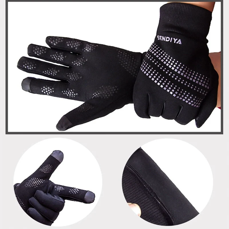 Мужские и женские спортивные перчатки теплые ветрозащитные перчатки для езды на велосипеде, пешего туризма, альпинизма, бега, лыжных перчаток