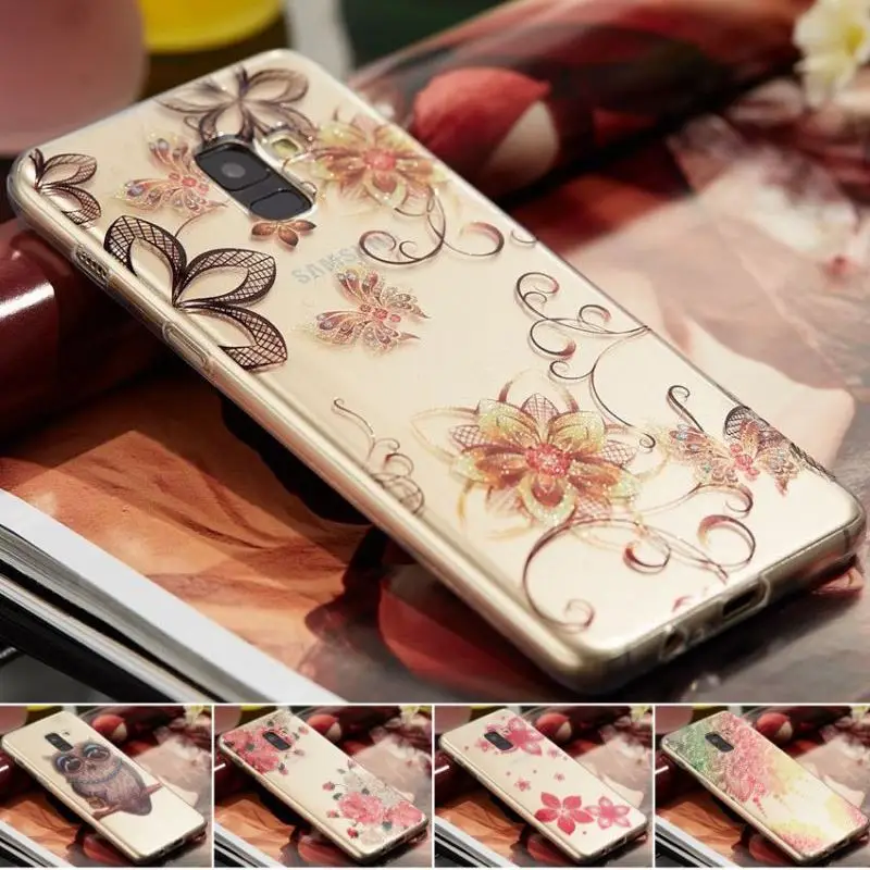 

New For Funda Samsung Galaxy S9 S8 A8 Plus 2018 S7 Edge Note8 A3 A5 J7 J5 J3 2017 Version Soft Silicone Cover Case Fundas P03A