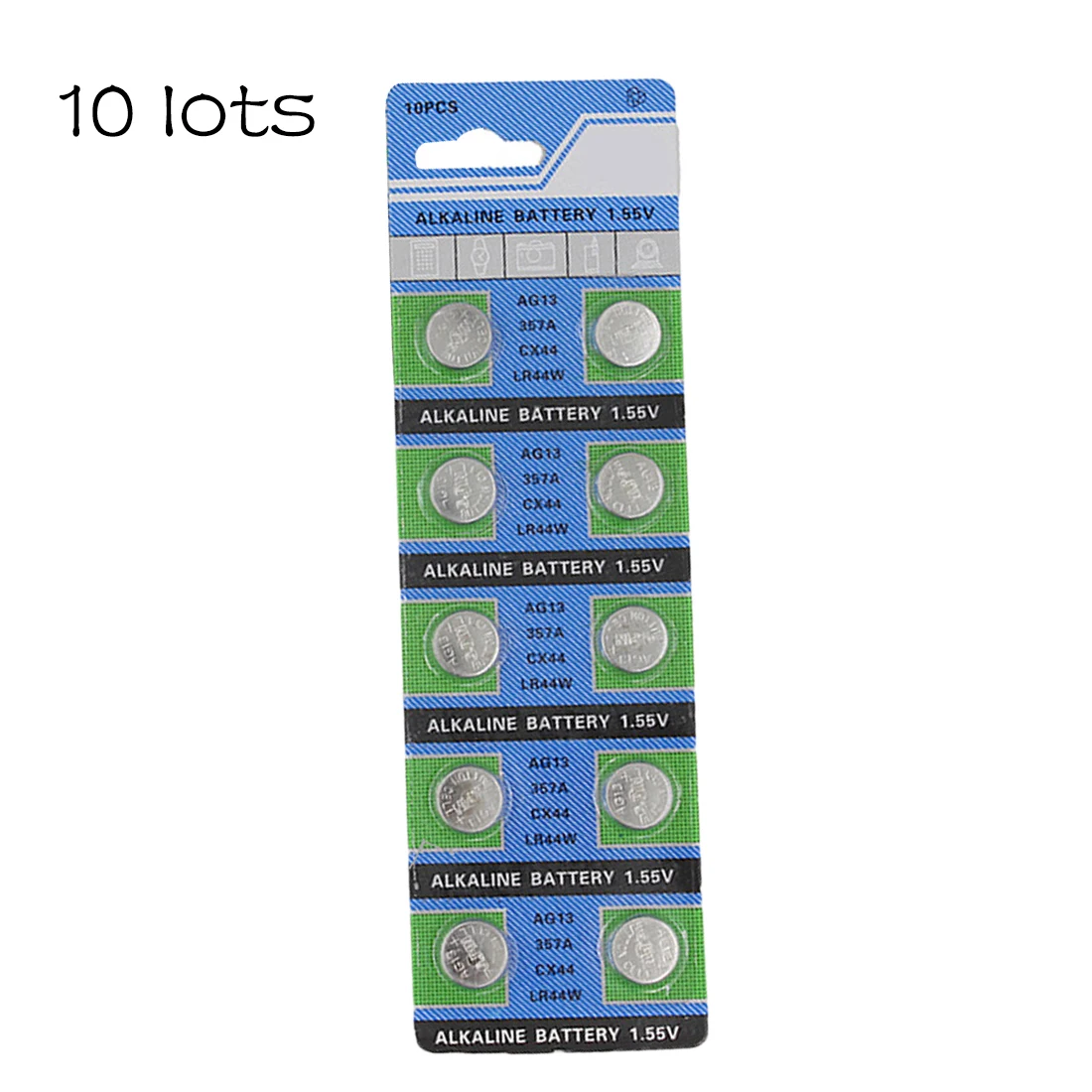centechia Pro 100 Pcs AG13 LR44 357A S76E G13 Button Coin Cell Battery