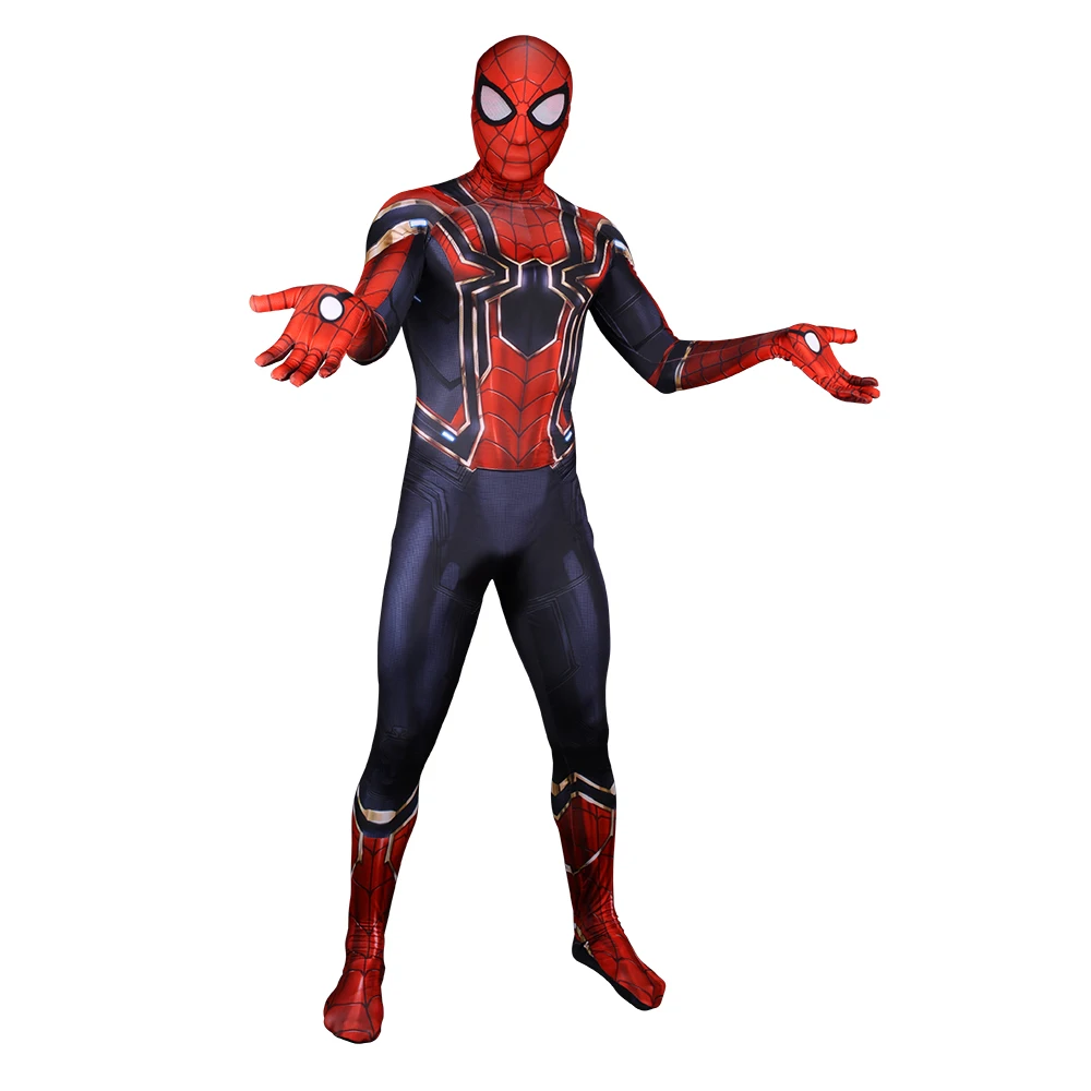 iron spiderman suit