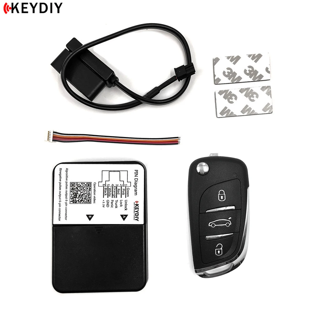 

New KEYDIY KD Remote Universal Interface 6 pin Adapter Box Change Normal Car Key to Flip Remote Key Need Original Key