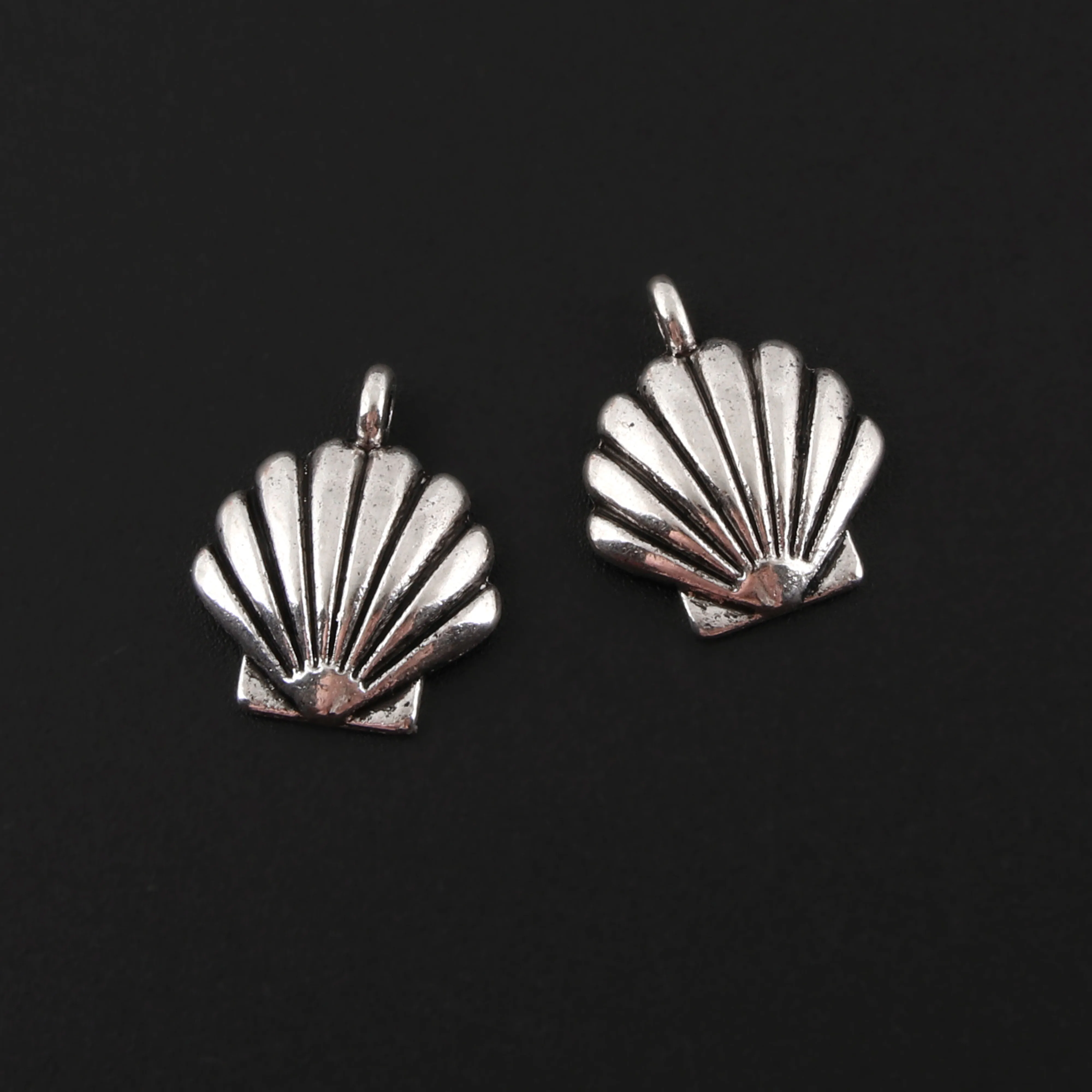 40 шт. Серебряный летний кулон на пляж Подвески ручной работы 17X14mm A2053|Шармы| |