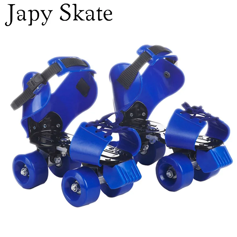 Japy Skate 19-23,5 см Регулируемые Детские двойные роликовые коньки евро размер 30-40 две линии Patines для детей Patins обувь для катания на коньках