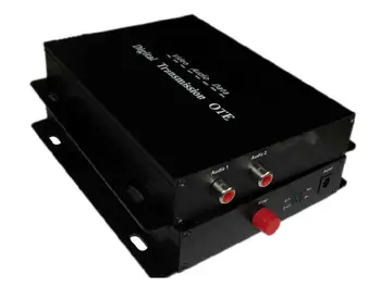 

1-CH Bilateral Digital Audio to Fiber Converter, Transmitter + Receiver Single mode Optical Transmission 20km FC/PC Lotus Socket