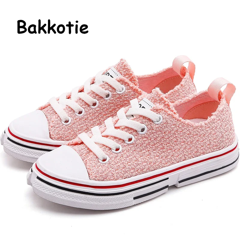 

Bakkotie 2019 New Autumn Baby Girls Pink Soft Causal Shoes Boys Black Breathable Sneakers Kids Fashion Elastic Band Shoes