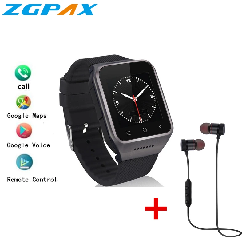 

ZGPAX Smart Watch S8 pro MTK6580 Android 5.1 Quad Core 1GB+16GB GPS WiFi Bluetooth 4.0 SmartWatch Phone PK X01S KW06 H1 H2 H5