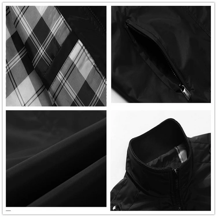 LOMAIYI Мужская Весенняя/Осенняя куртка, мужская приталенная модная ветровка, Мужская Черная/хаки повседневная куртка, мужские куртки и пальто BM160