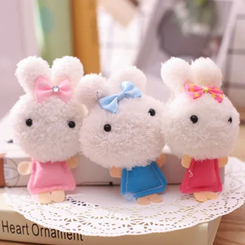

Mini Rabbit Shape Unicorn Keychain Pendant Wedding Favor Decor Birthday Accessories Valentines Day Gifts Party Favors Plush Toys