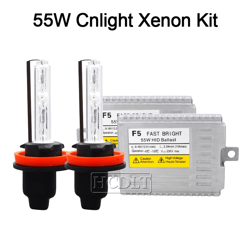 HCDLT 12V 55W Kit Xenon H7 H1 H3 H11 HB3 9005 9006 HID Headlight Kit 6000K 4300K 5000K AC 55W F5 Fast Start Slim Ballast Reactor (8)