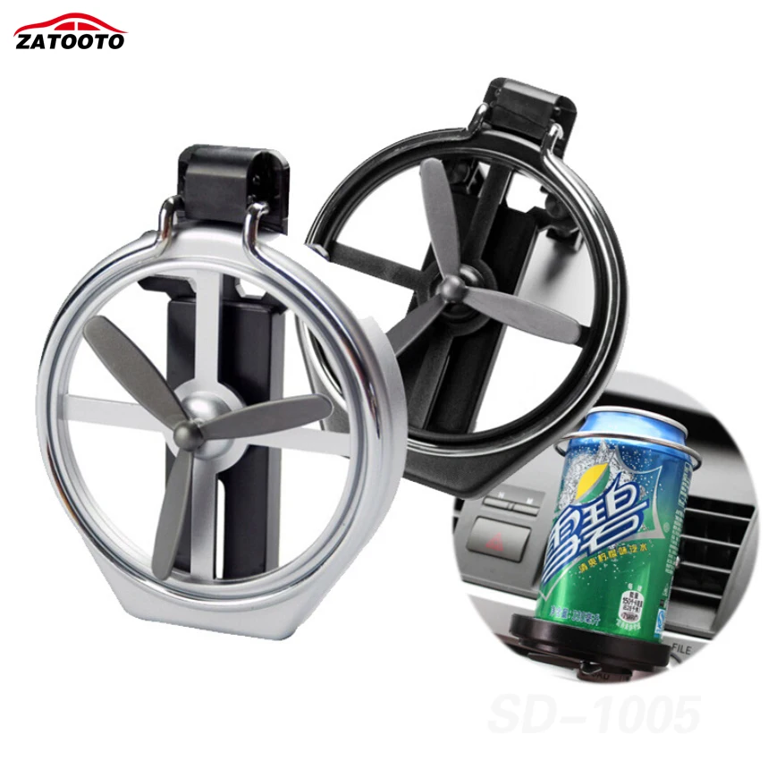Foldable Car Cup Holders Fan Design Auto Air Vent Drink Bottle Holder Car Interior Accessories