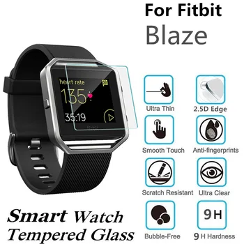 

100PCS Tempered Glass Screen Protector for Fitbit Blaze Smart Watch Square Protective Film