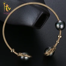 Жемчужное ювелирное изделие Nymph жемчужные браслеты барокко натуральный ювелирный камень Шарм Браслеты для Для женщин вечерние подарок [S314]