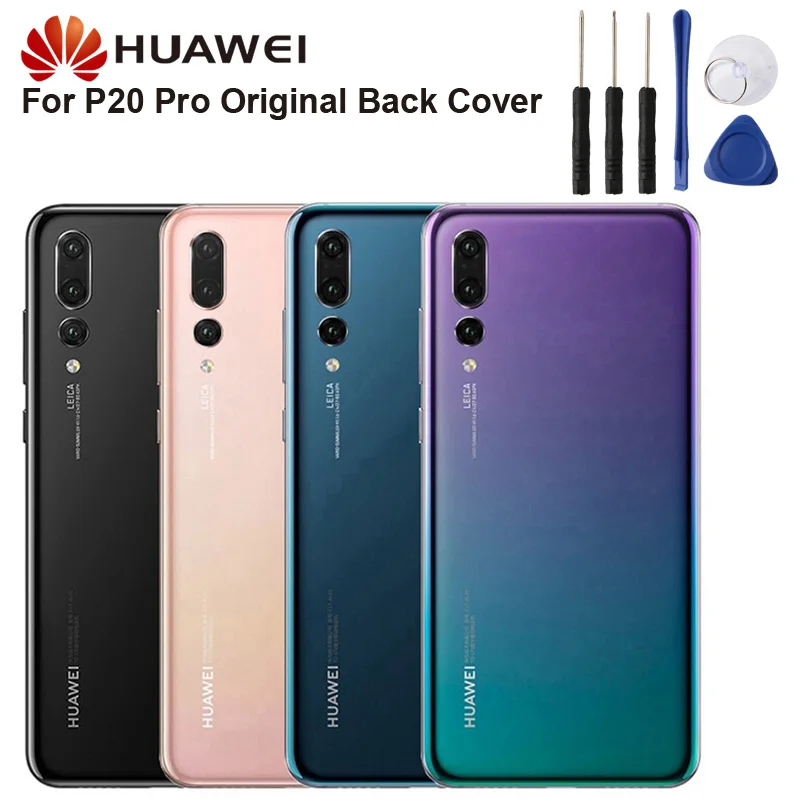 Чехол для задней батареи huawei для huawei P20 Pro, чехол для задней панели со стеклом