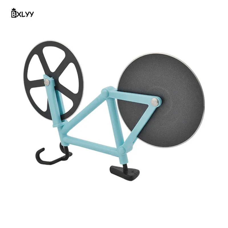 BXLYY Sale Stainless Steel Pizza Knife Two-wheel Bicycle Shape Pizza Cutting Knife Pizza Tool DIY Home Decoration Accessories.8z
