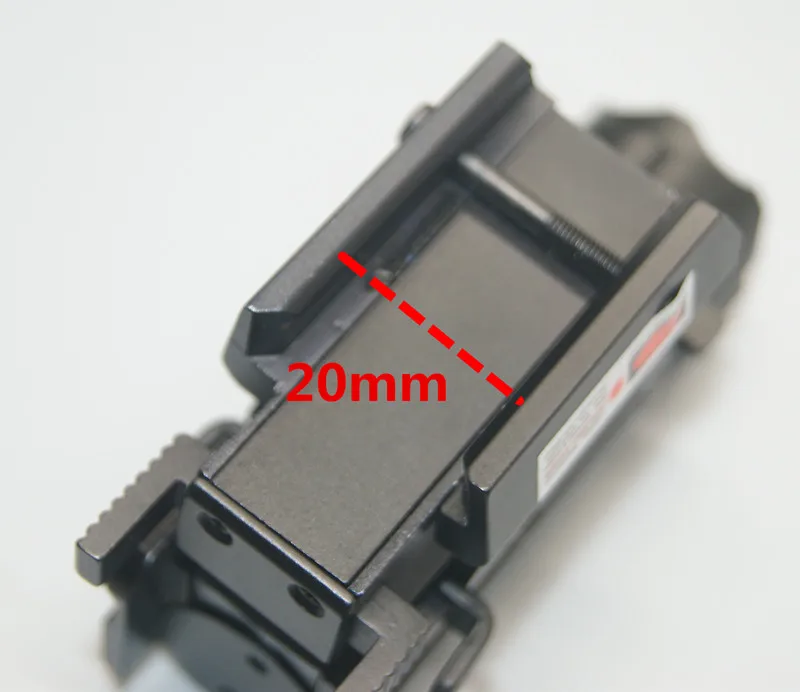 Тактический Red Dot лазерный прицел с светодиодный фонарик 20 мм пистолет Уивер Пикатинни комбо охота лазерный для пистолета Пистолеты глок - Цвет: Черный