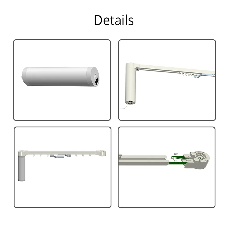 Wi-Fi Умная автоматическая система слежения за шторкой, умный дом, моторизованный Смарт-приложение для жизни, дистанционное управление, работает с Alexa Google Home