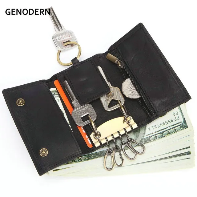 Buy GENODERN 100 Genuine Leather Key Wallet Male
