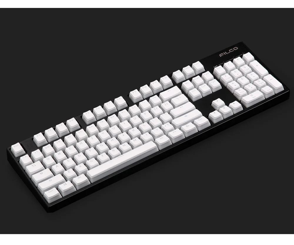 Kbdfans108 PBT двойной удар блеск через ANSI ISO OEM профиль пудинг набор ключей для MX механическая клавиатура