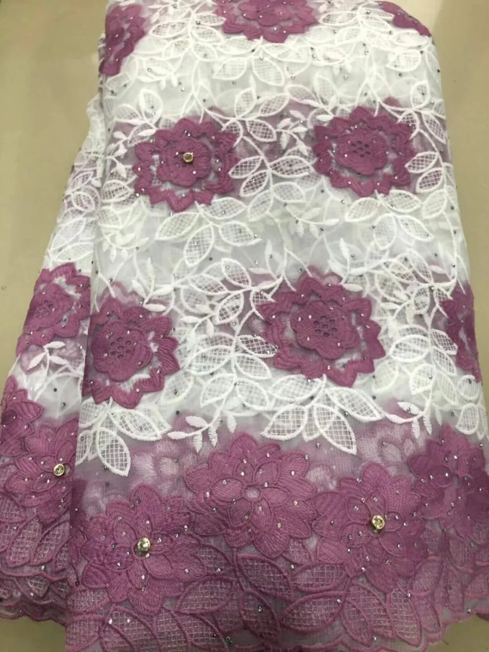

New Arrivals High Quality african lace fabric French lace fabric net Rhinestones and Bead embroidery mesh swiss tull lace NX114z