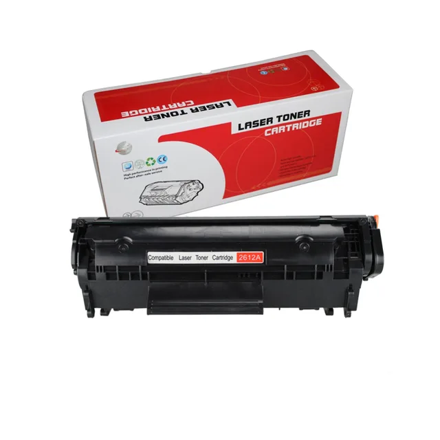 Buy (Open Box) HP 12A/Q2612A Black Laser Toner Cartridge Compatible For HP Laserjet Printer 1010, 1012, 1015, 1018, 1020, 1022, 1022N, 1022NW, 3015, 3020, 3030, 3050, 3050 All-In-One (AIO), 3052, 3055, M1005 - Foto 1