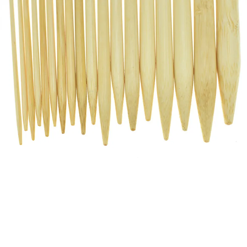 36 шт. 25 см 18 размеров бамбуковый набор иголок 2,0 мм до 10,0 мм одиночные иглы Женская тканая ремесла Инструменты для вышивки