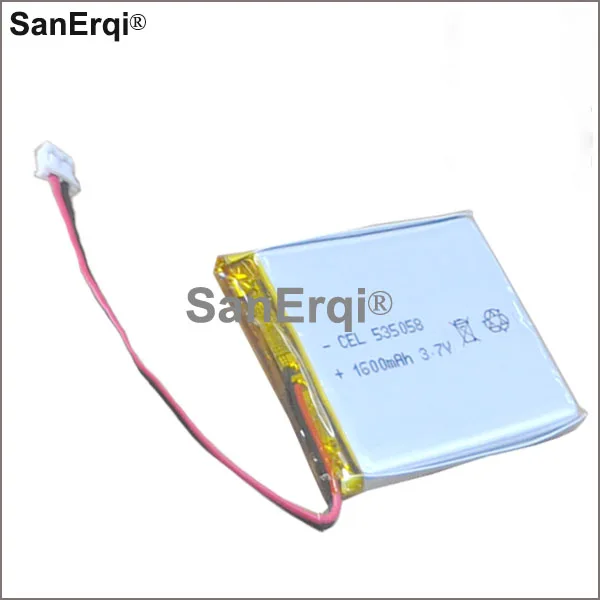 

Rechargeable 535058 lithium polymer battery 3.7v 1600mah li-ion battery