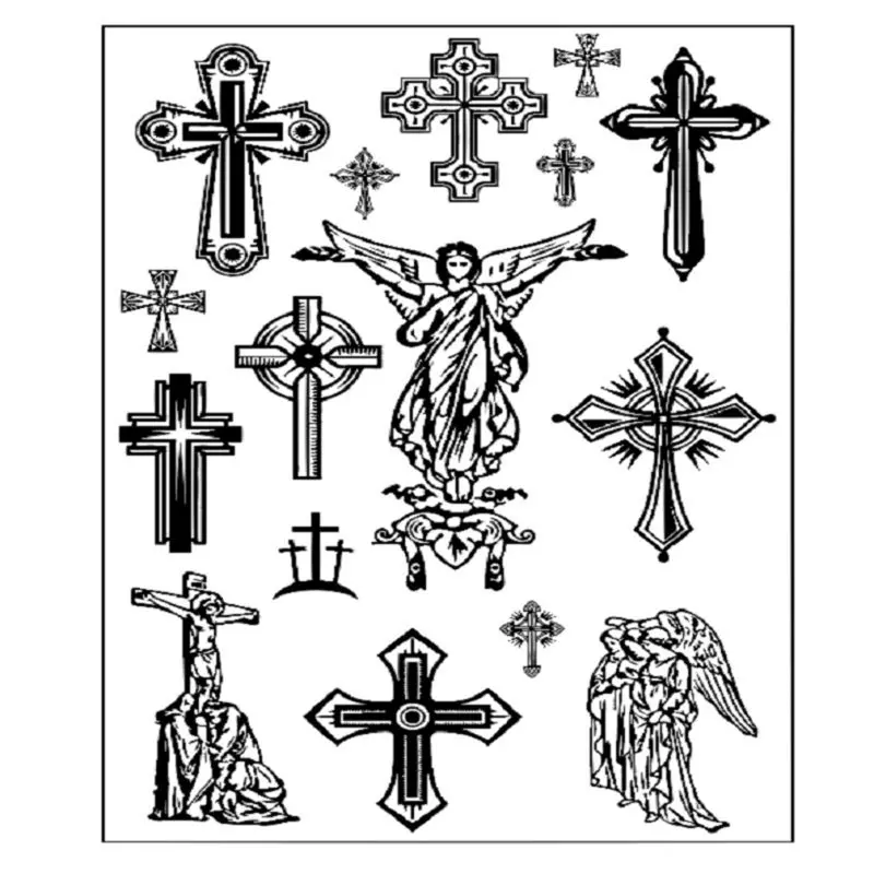 

Cross Silicone Clear Seal Stamp DIY Scrapbooking Embossing Photo Album Decorative Paper Card Craft Art Handmade Gift